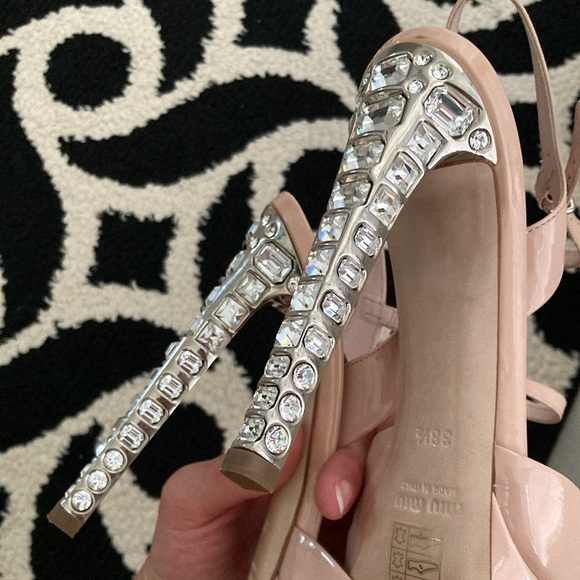 Miu Miu nude crystal heels - Picture 15 of 17